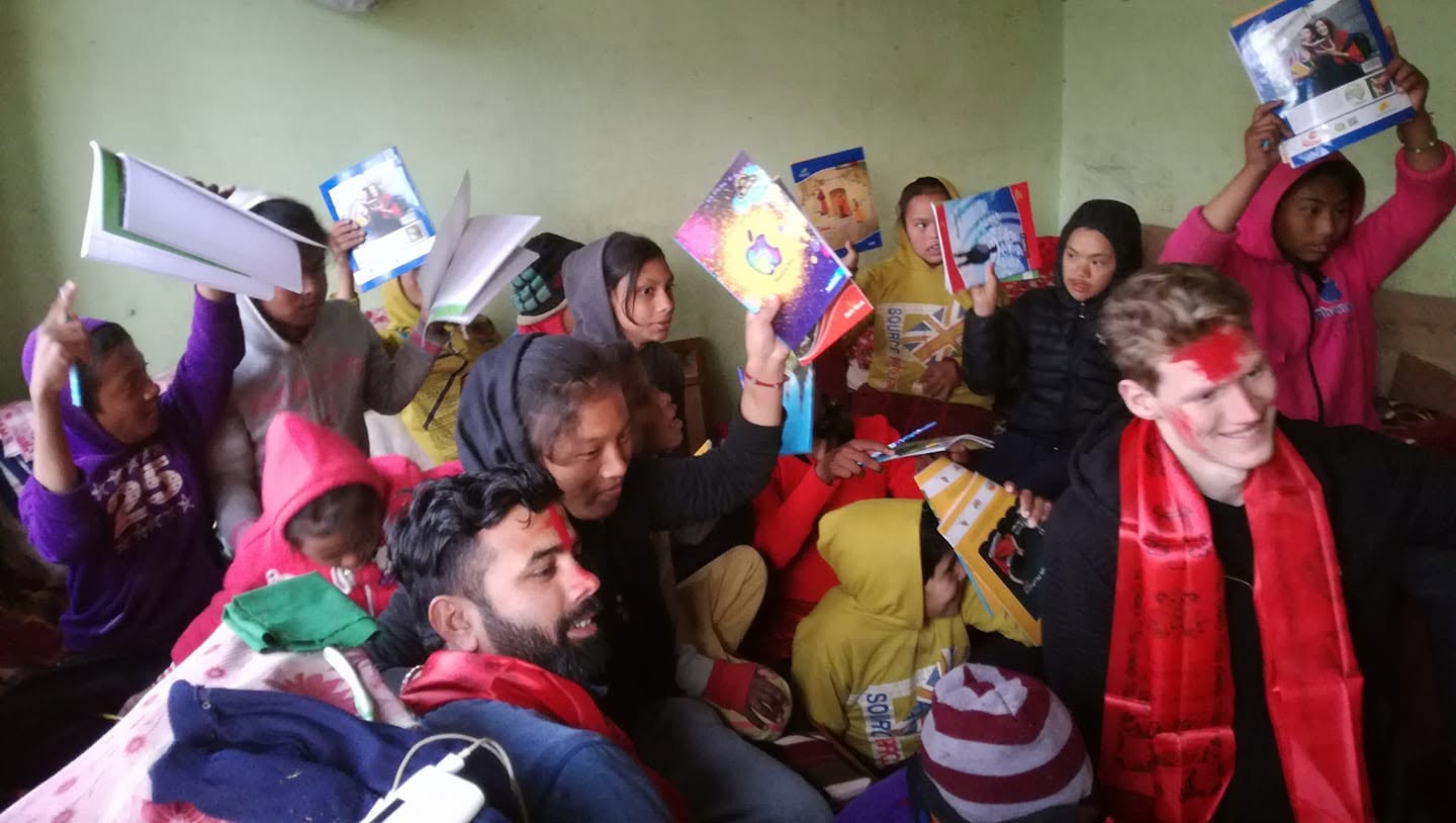 Community members receiving educational and community support